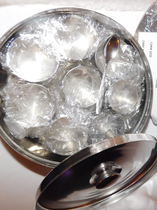 Masala dabba stainless steel Indian spice box - Picture 4 of 5